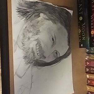 Drawing of Keanu Reeves.